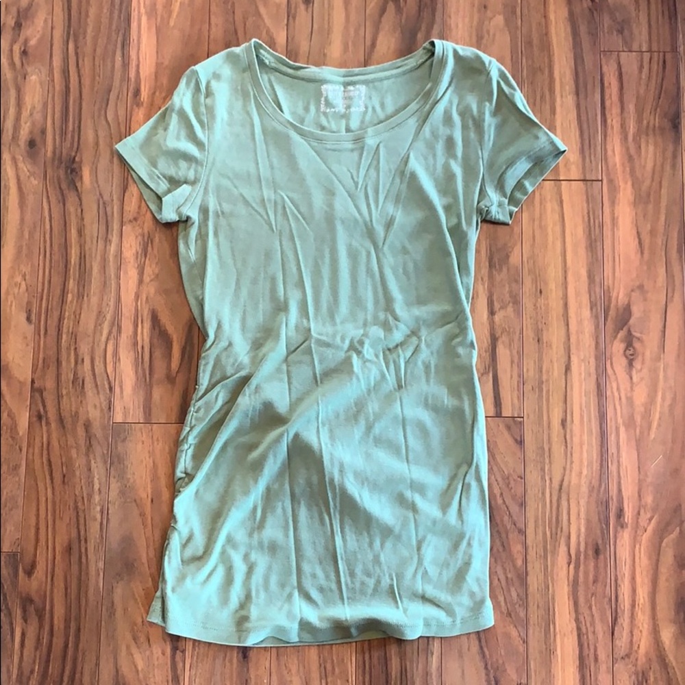 Motherhood maternity green top.